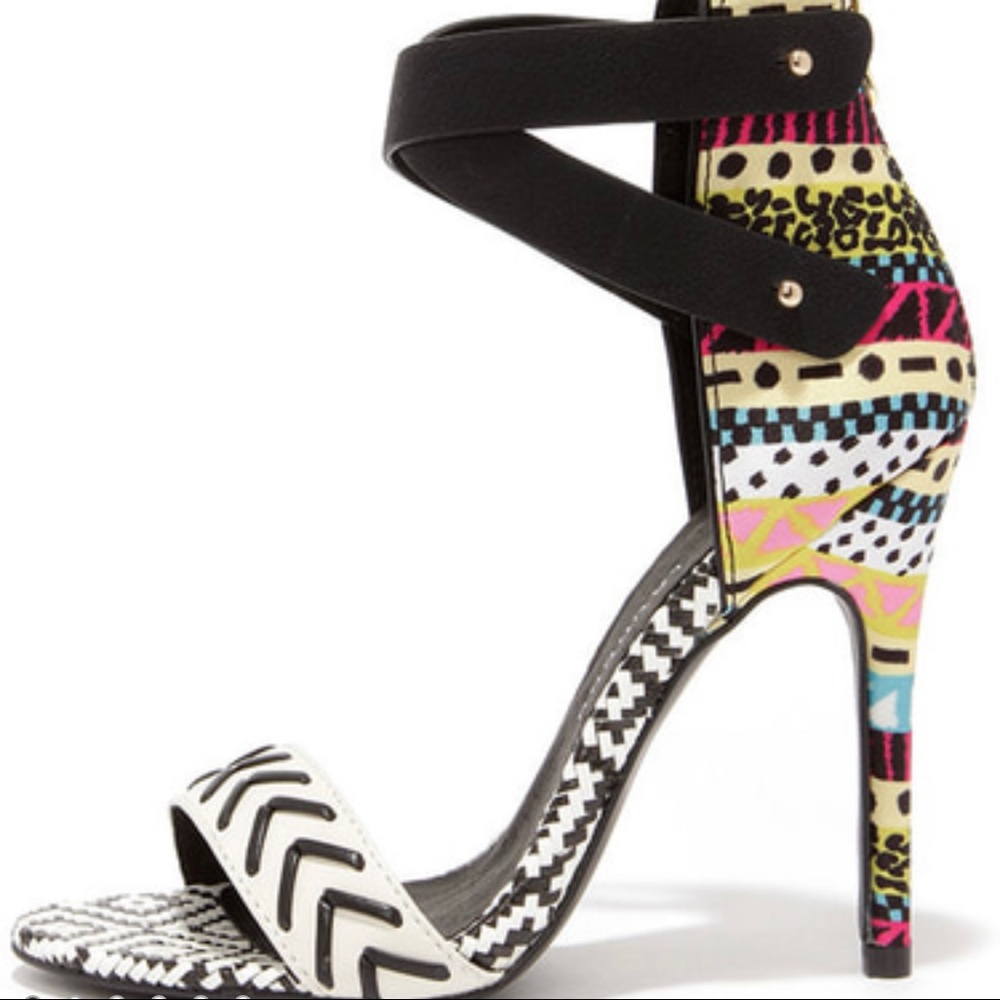 Chinese Laundry Multicolor Patterned Heels